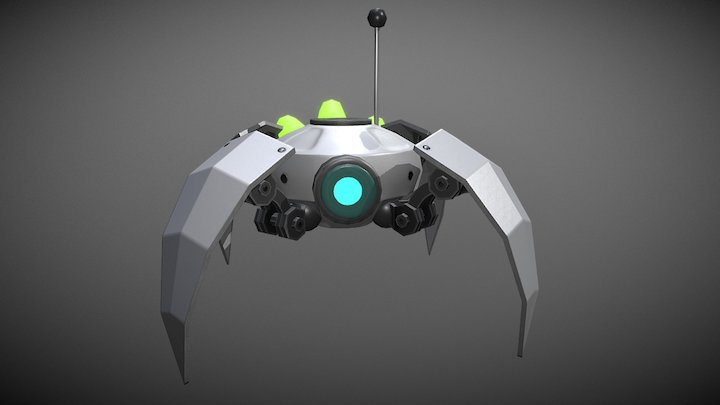 Enemy Robotic Spider 3D Model