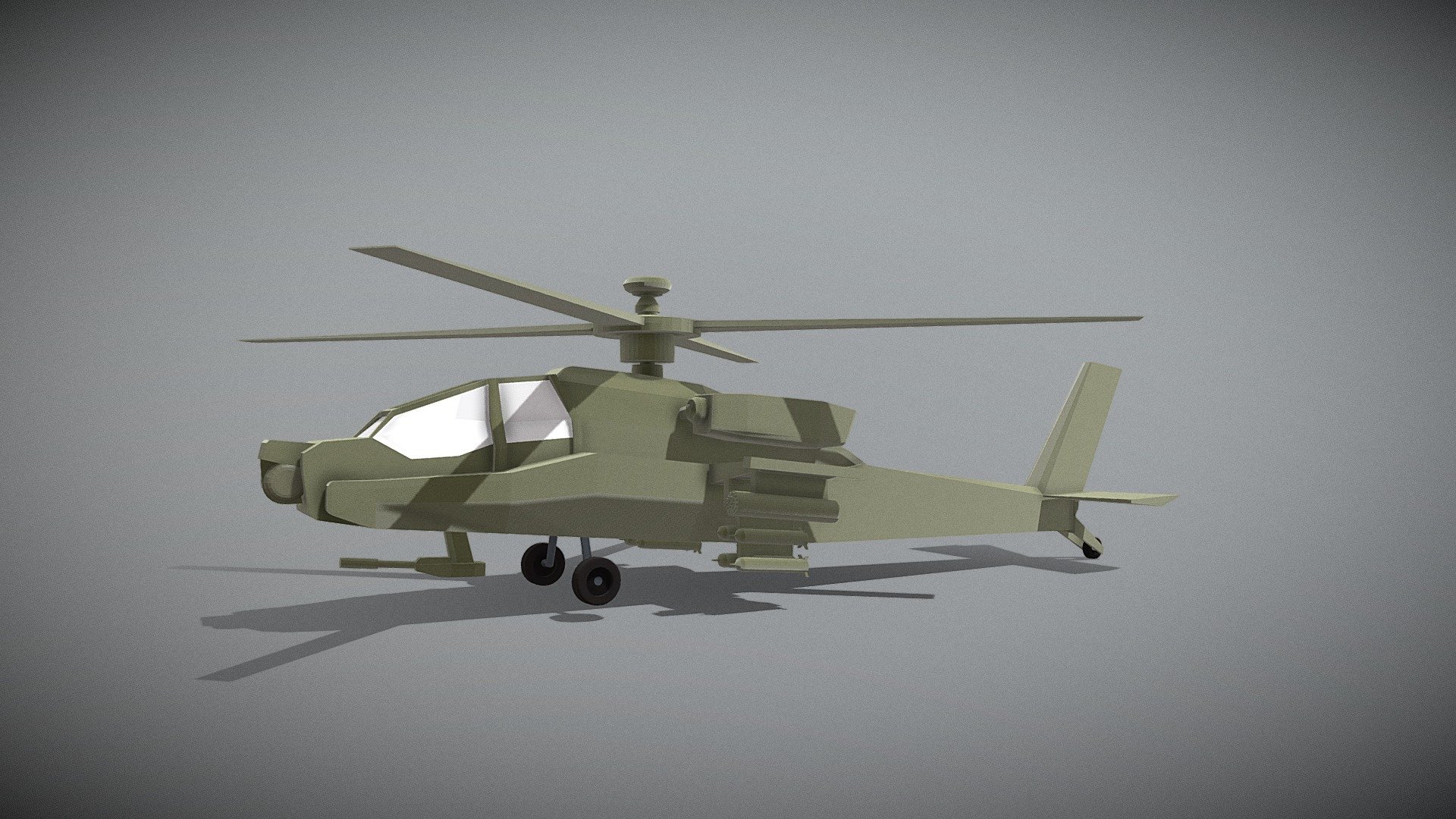 AH-64 Apache Low poly - Download Free 3D model by mbooo1 [bdad742 ...