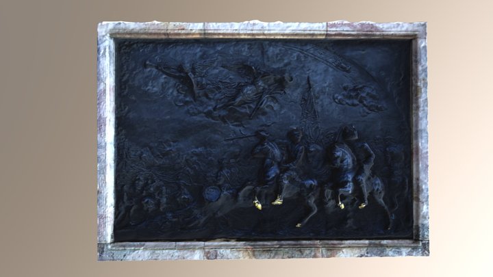 The Bas-relief of the Battle of Poltava 3D Model