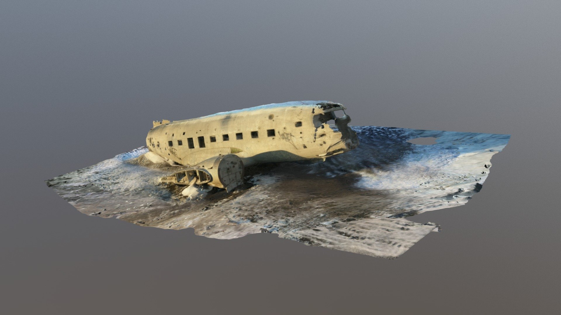 C-117 In Iceland — Sketchfab embed 3D viewer