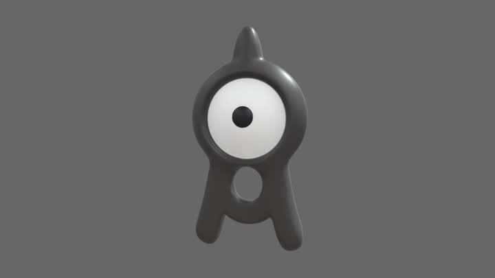 Unown (Pokemon) Free 3D Model - .dae .fbx - Free3D