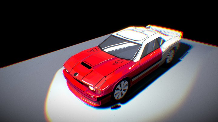 Dodge HandPainted 3D Model