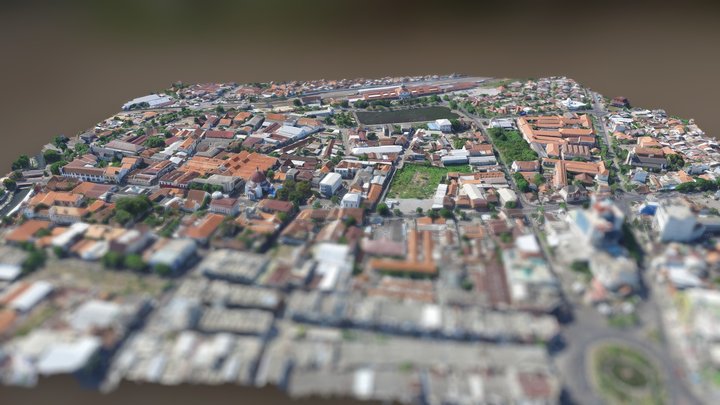 Kawasan Kotalama Semarang 3D Model 3D Model