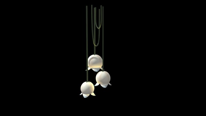 Flower Lamp 3D Model