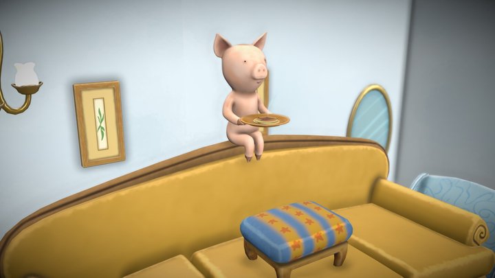 If You Give a Pig a Pancake #StorybookChallenge 3D Model