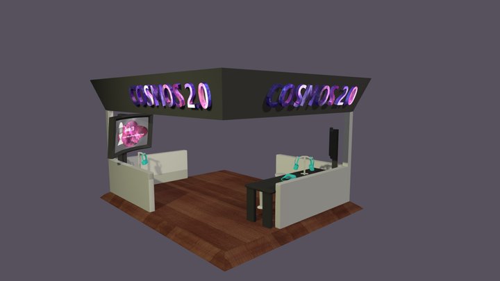 Exibition Booth for Cosmos 2.0 3D Model