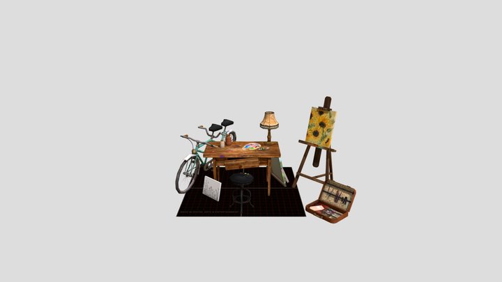 DAE 5 Finished Props - Grandma's House 3D Model