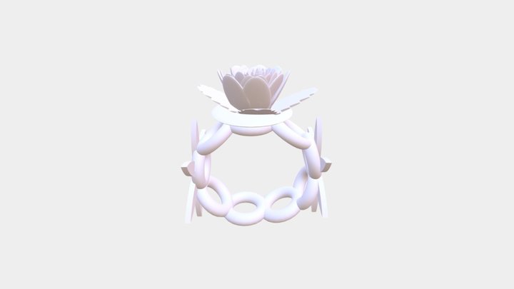 Flower Bracelet 3D Model