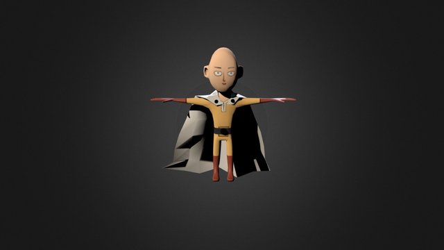 Mini Saitama 3D Model