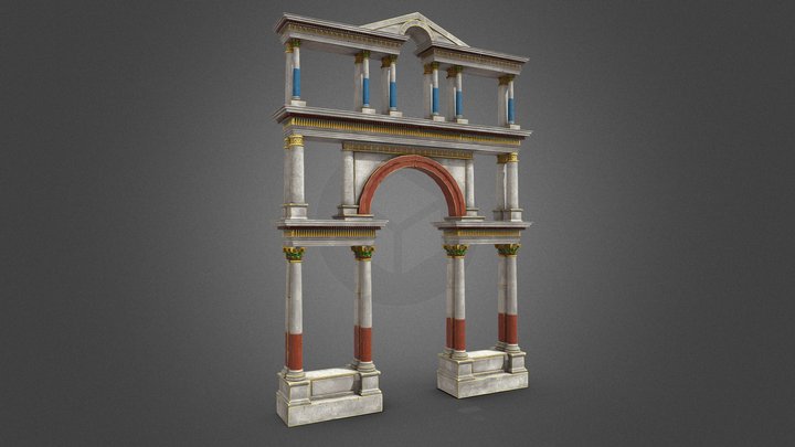Ephesus - Gate of Hadrian 3D Model