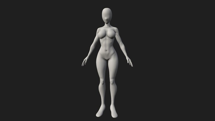 Female mannequin 3D Model