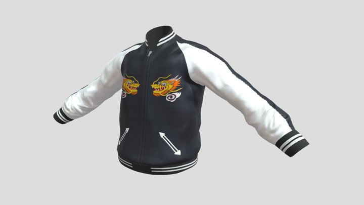 MOTHER 2 Embroidered Jacket 3D Model