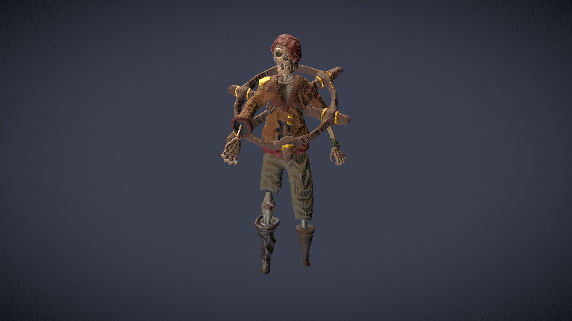 Pirate squelette - 3D model by Esteban_Demiddeleer [bdb850b] - Sketchfab