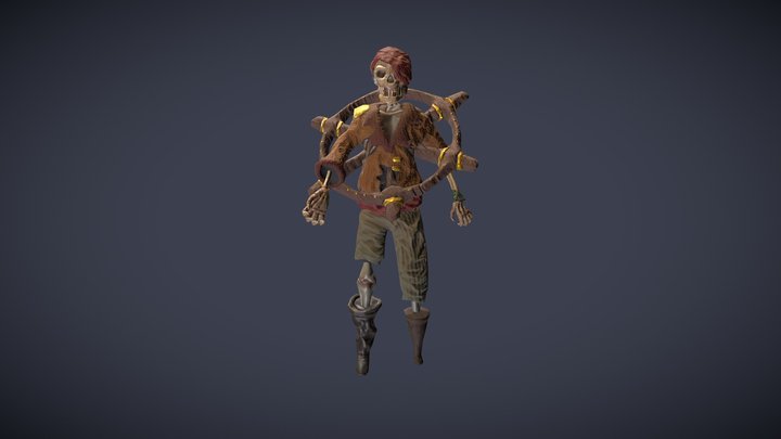 Pirate squelette 3D Model