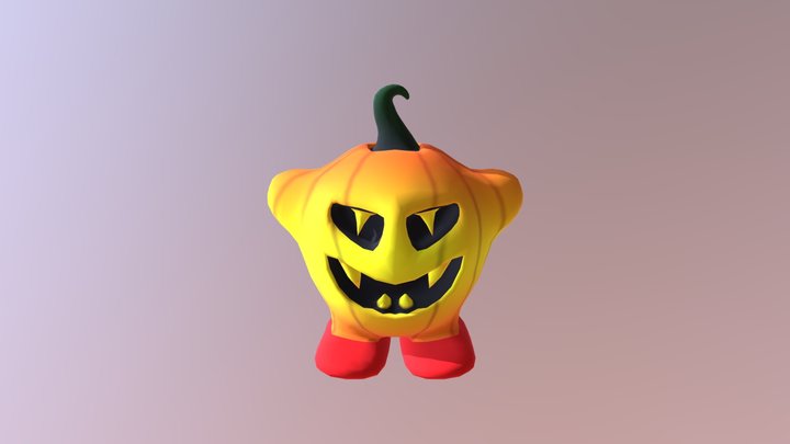 Halloween Kirby 3D Model