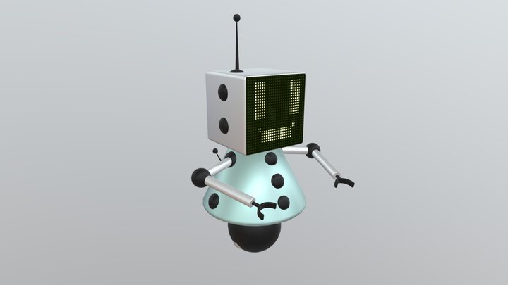 Cute Robot 3D Model