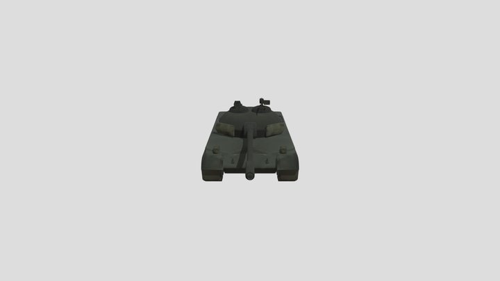 T-55 Inspired Tank 3D Model