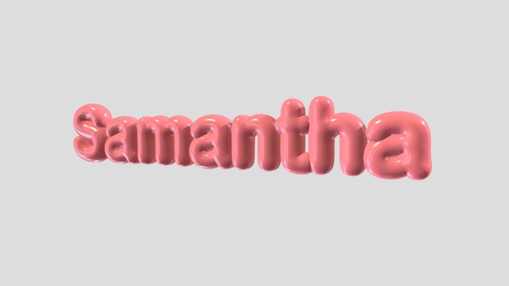 My Name 3D Model