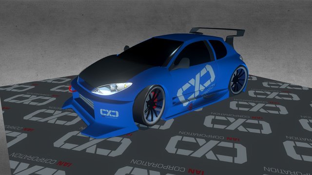 peugeot 206 3D Model