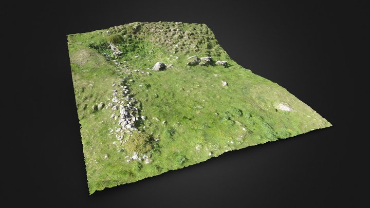 Alpine Structure Ruins, Grisons, Switzerland 3D Model