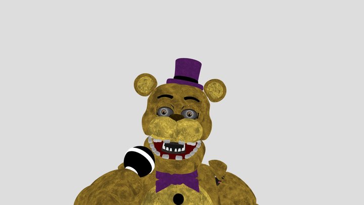 Unwithered Fredbear The Bear 3D Model
