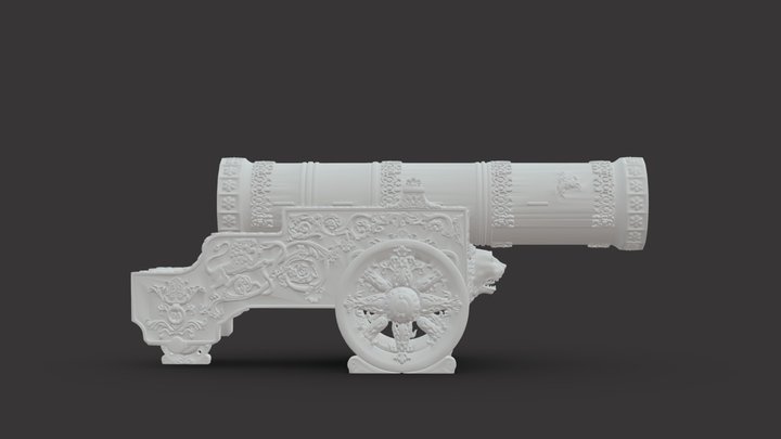 000974 tsar pushka 3D Model