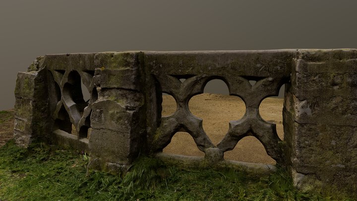 Remnant balustrade raw 3D Model