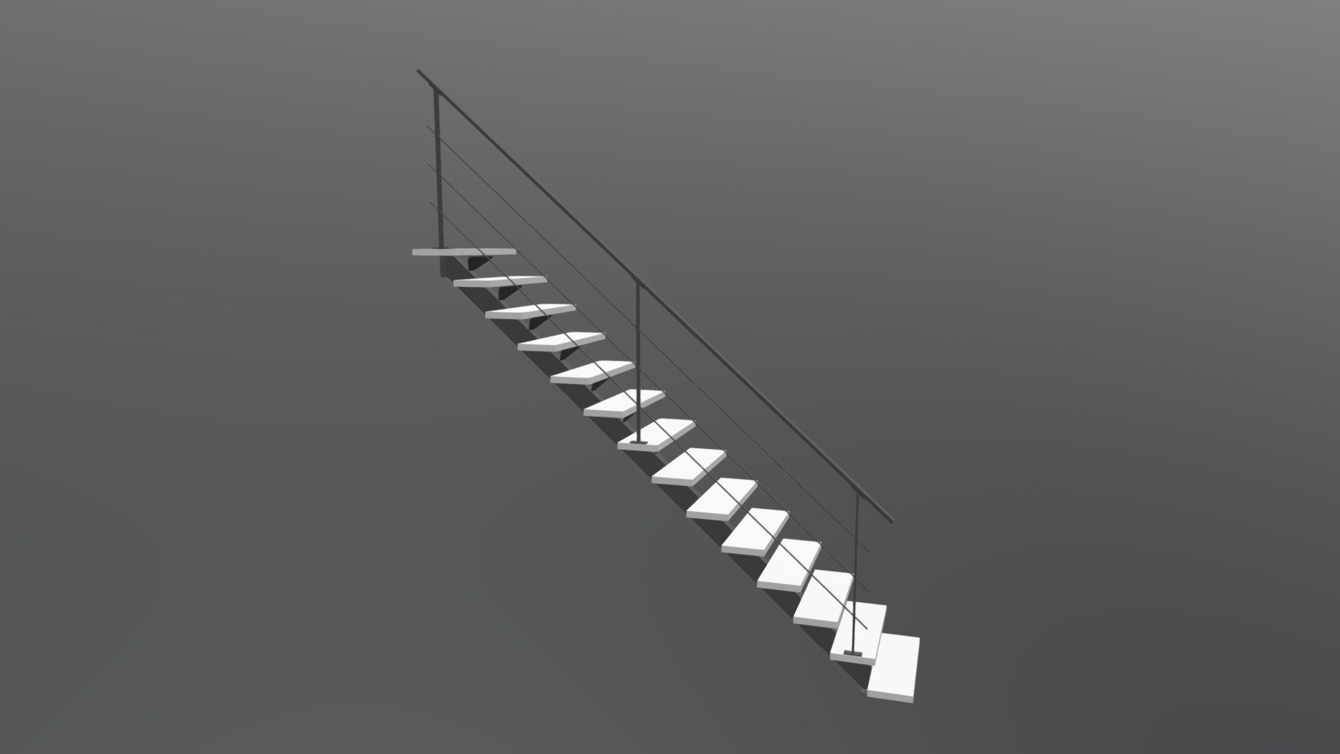 Staircase wood & metal