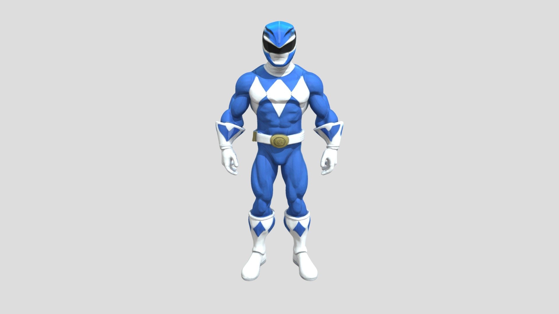 BLUE POWER RANGER - Download Free 3D model by yongtun [bdbe05f] - Sketchfab