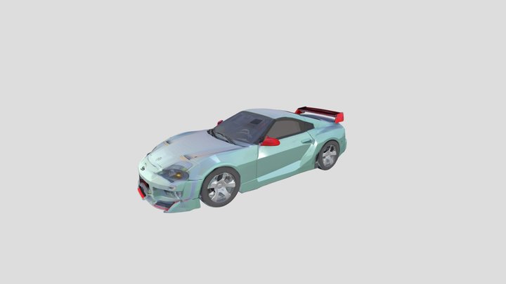 Toyota supra mk4 inspired car made for Roblox 3D Model