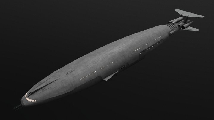Battlestar Galactica - Colonial Liner 3D Model