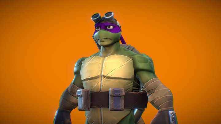 DONNIE DONATELLO TURTLE TORTUGA NINJA CAOS MUTANT KID 3D model 3D