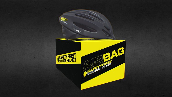 Caja y Casco 3D Model