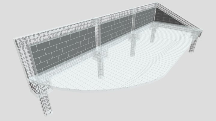 Muro de Arrimo - Complexo Expominas - CODEMG 3D Model