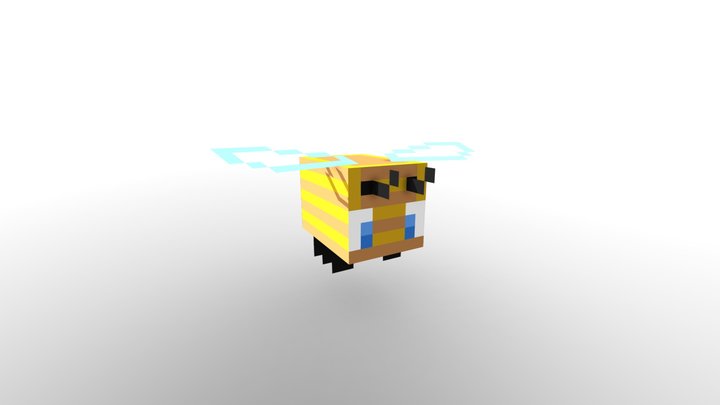BeeBot - Minecraft Bee Skin 3D Model