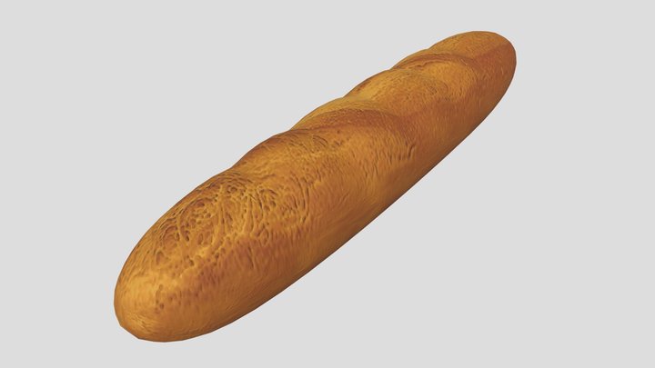 Baguette – Kostenloses 3D-Modell STL