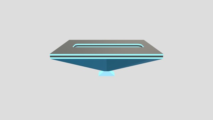Futuristic Table 3D Model