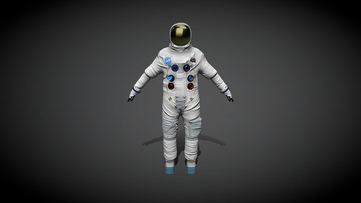 Space suit 3D Model