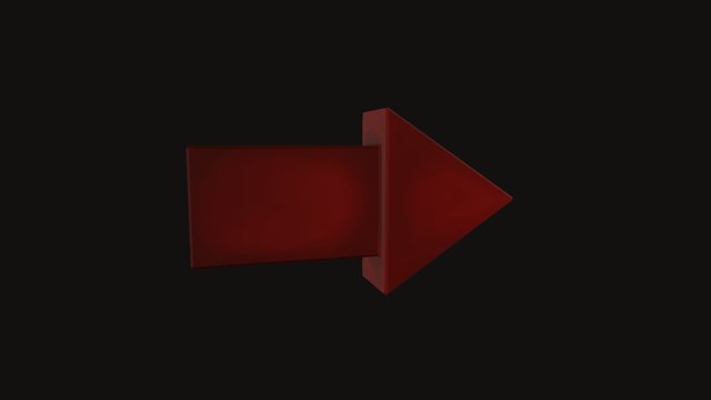 Low Poly Arrow 3D Model