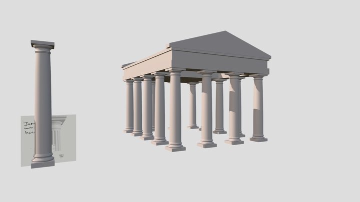 Pillar & Illios Ruins 3D Model