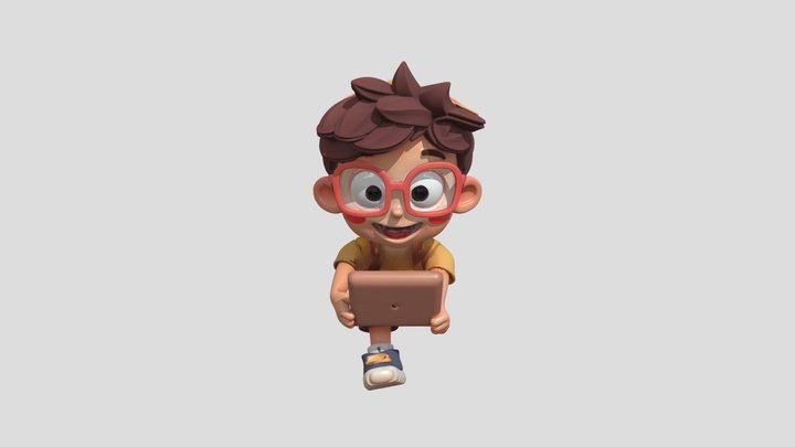 Happy Hustle Boy 3D Model