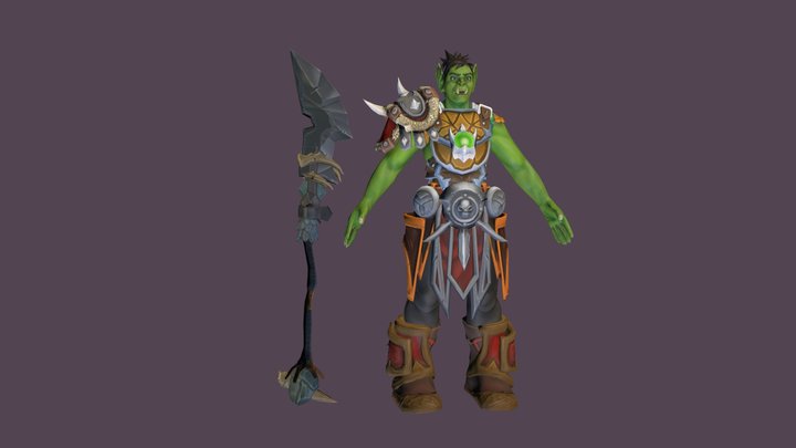 WoW Inspired Orc 3D Model