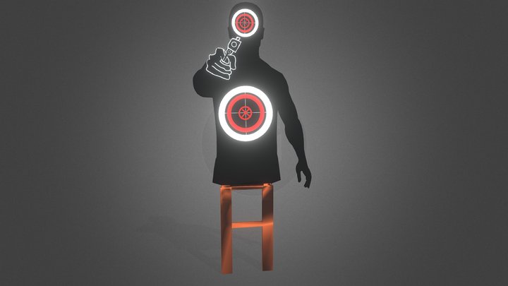 Shooting Range Target 3D Model