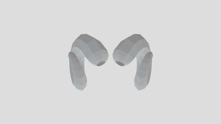 Ram Horns 3D Model
