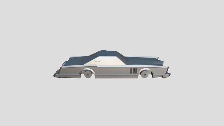 studio su Lincoln Continental Mark IV 3D Model