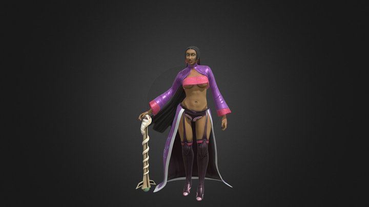 Megan Thee Stallion - Thee Serpent Woman 3D Model