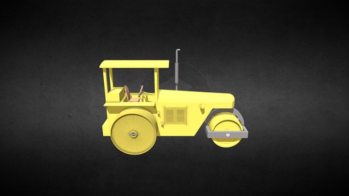 Road Roller (Indian) 3D Model