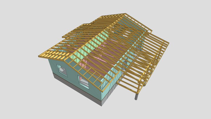 СНТ Алмаз Каркас 3D Model