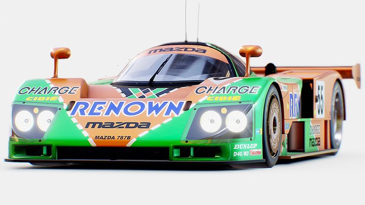 Mazda 787B | www.vecarz.com – Modello 3D gratuito STL