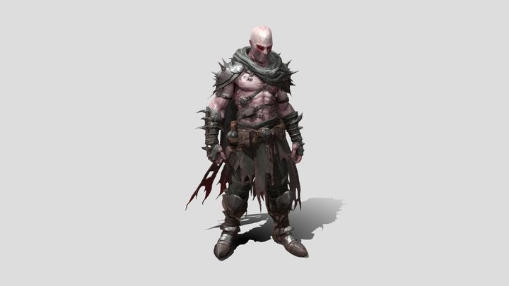 Warrior character 3d model free – Kostenloses 3D-Modell STL